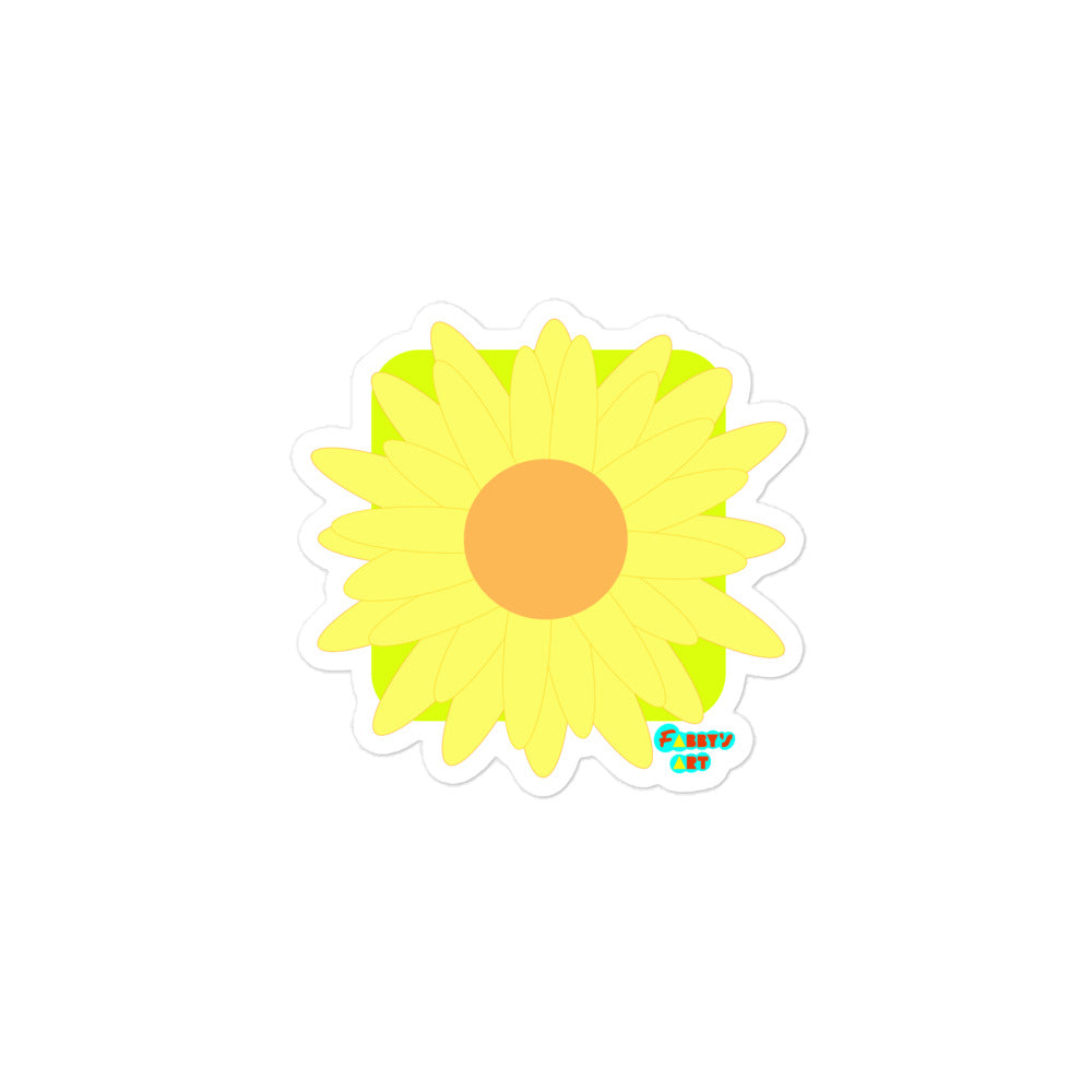 Sunflower, Kiss-Cut Sticker