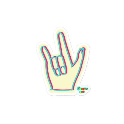 I love you sign language, Kiss-Cut Sticker