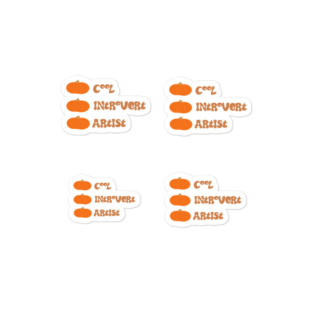 Cool introvert artist, Stickers