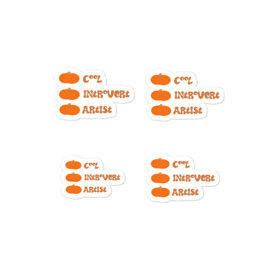 Cool introvert artist, Stickers