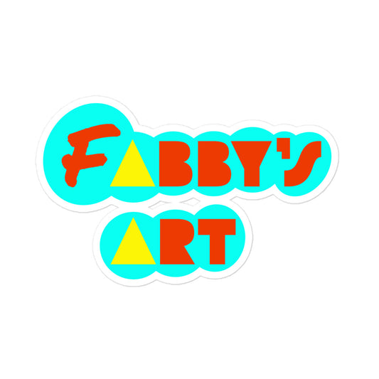 Fabby’s Art, Kiss-Cut Sticker