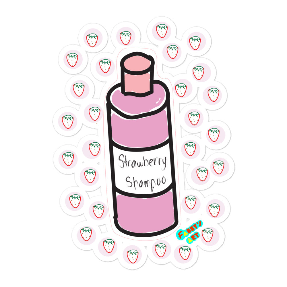 Strawberry shampoo, Kiss-Cut Sticker