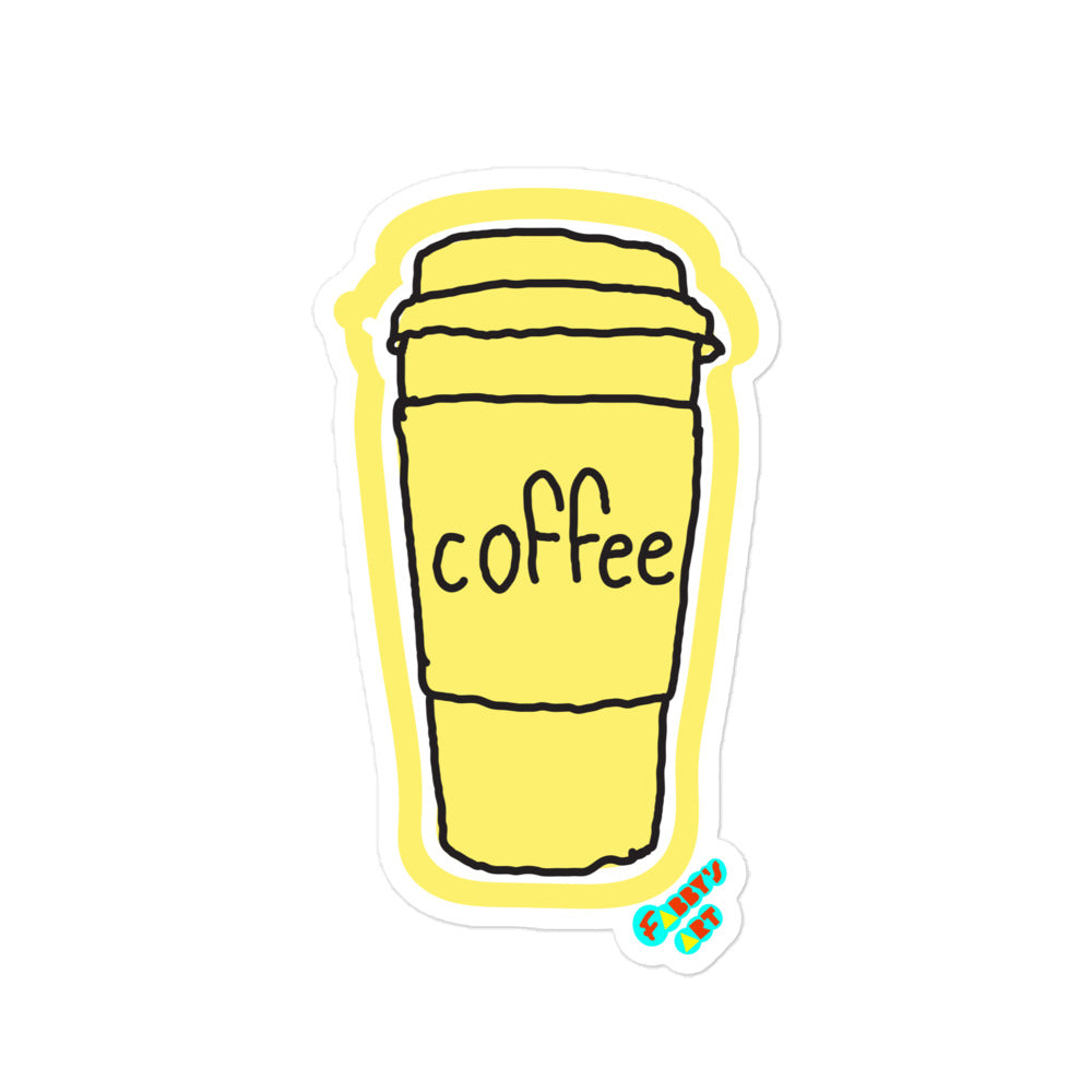 Coffee, Kiss-Cut Sticker