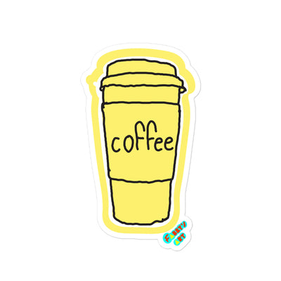 Coffee, Kiss-Cut Sticker