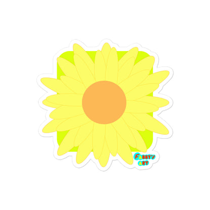 Sunflower, Kiss-Cut Sticker