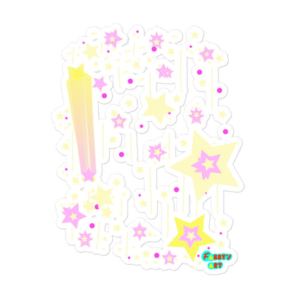 Yellow stars, Kiss-Cut Sticker