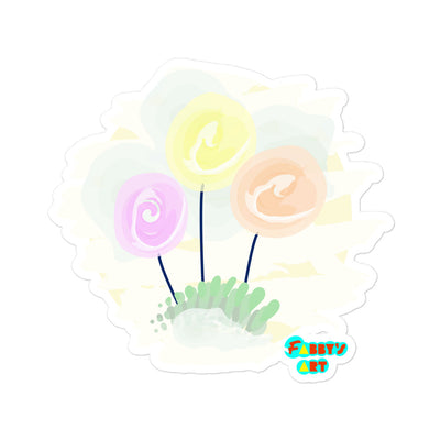 Women’s day flowers, Kiss-Cut Sticker