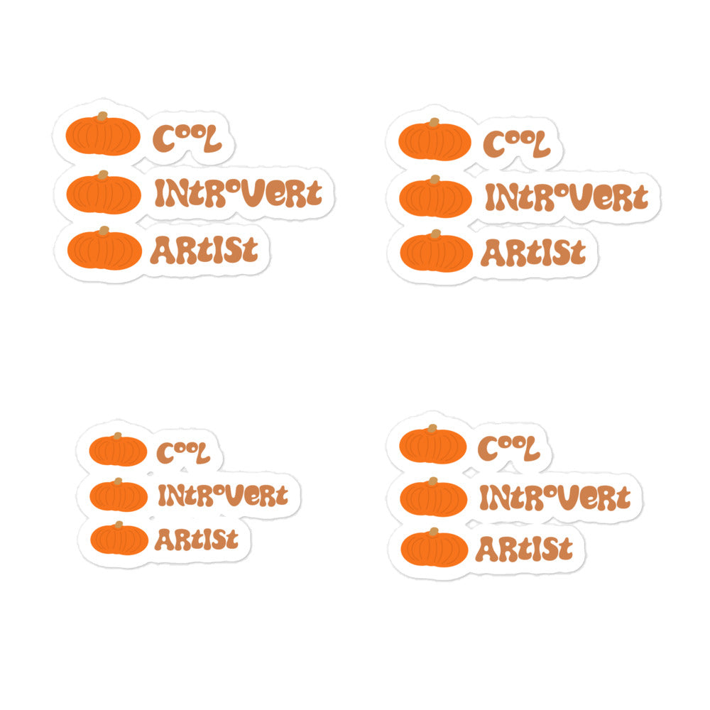Cool introvert artist, Stickers