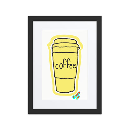 Coffee, Framed poster with Mat