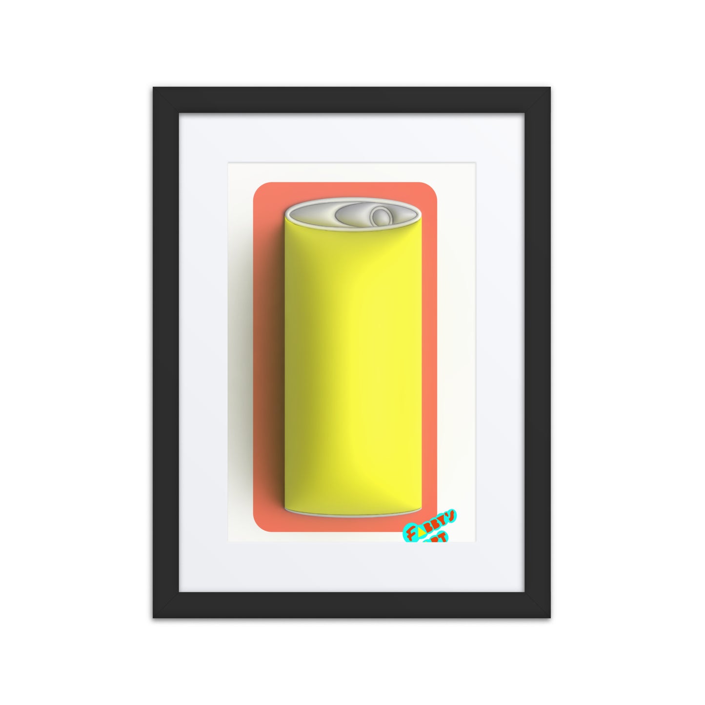 Fun soda 3D, Framed poster with Mat