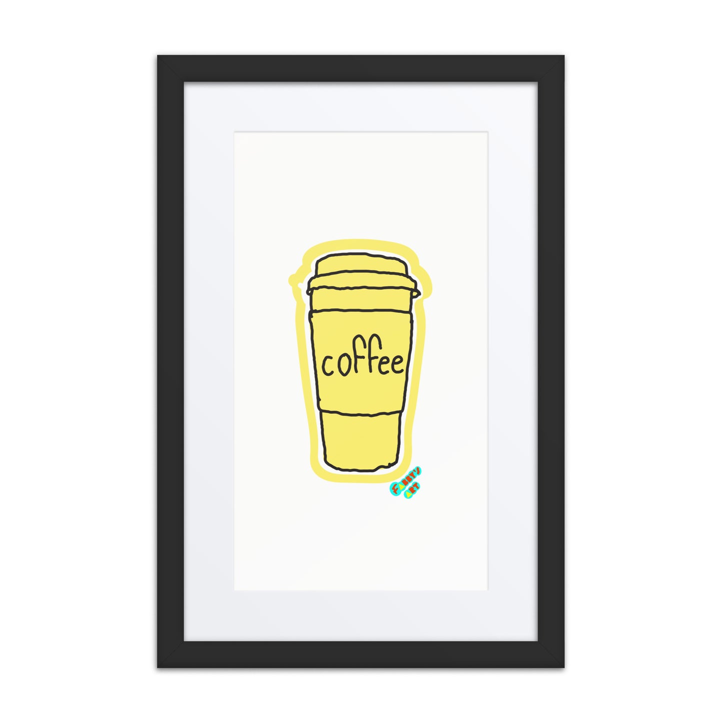 Coffee, Framed poster with Mat