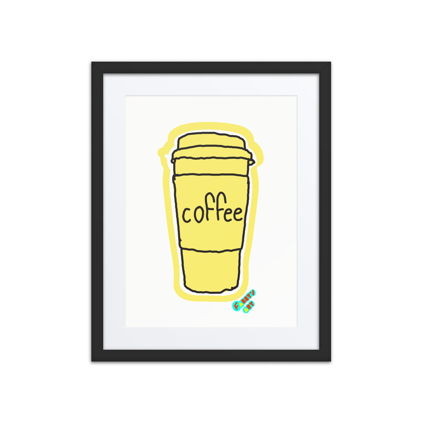 Coffee, Framed poster with Mat