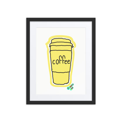 Coffee, Framed poster with Mat