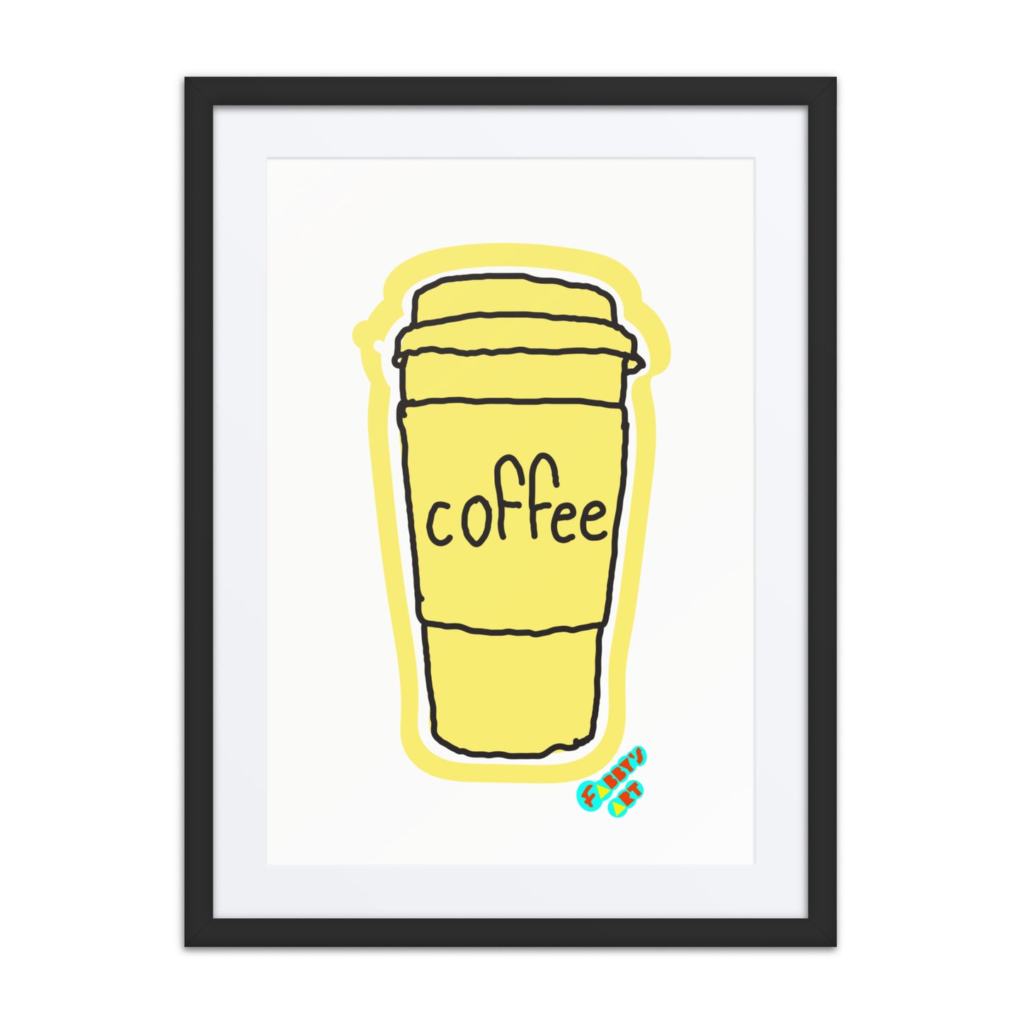 Coffee, Framed poster with Mat