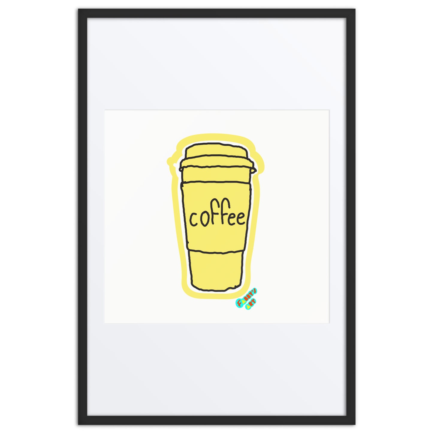 Coffee, Framed poster with Mat