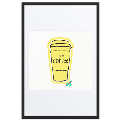 Coffee, Framed poster with Mat