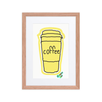 Coffee, Framed poster with Mat