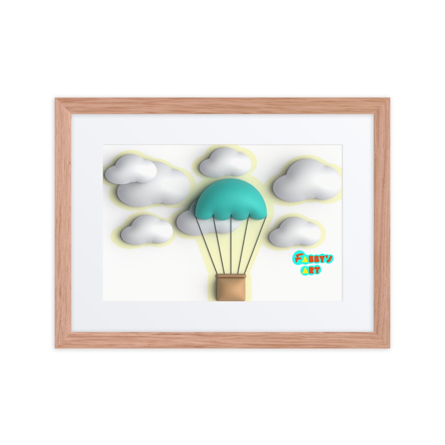 Air ballon, Framed poster with Mat