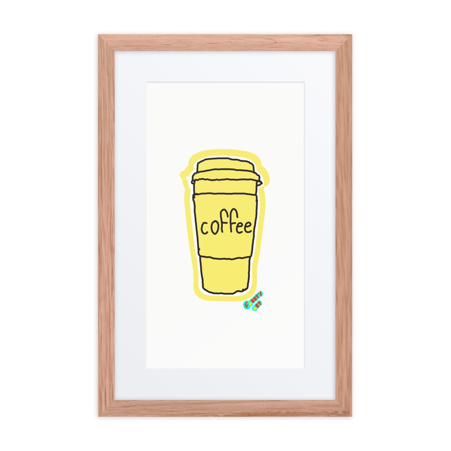 Coffee, Framed poster with Mat