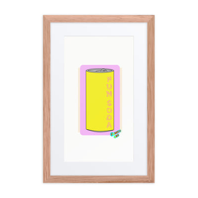 Fun soda 2D, Framed poster with Mat