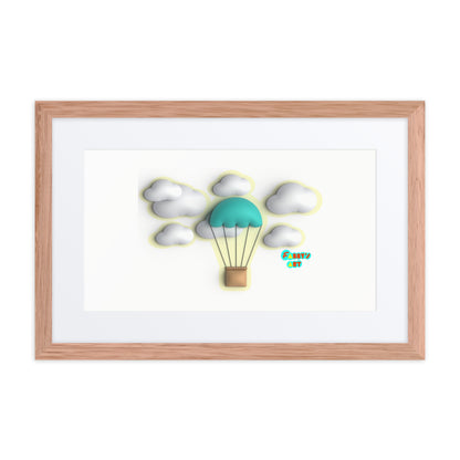 Air ballon, Framed poster with Mat