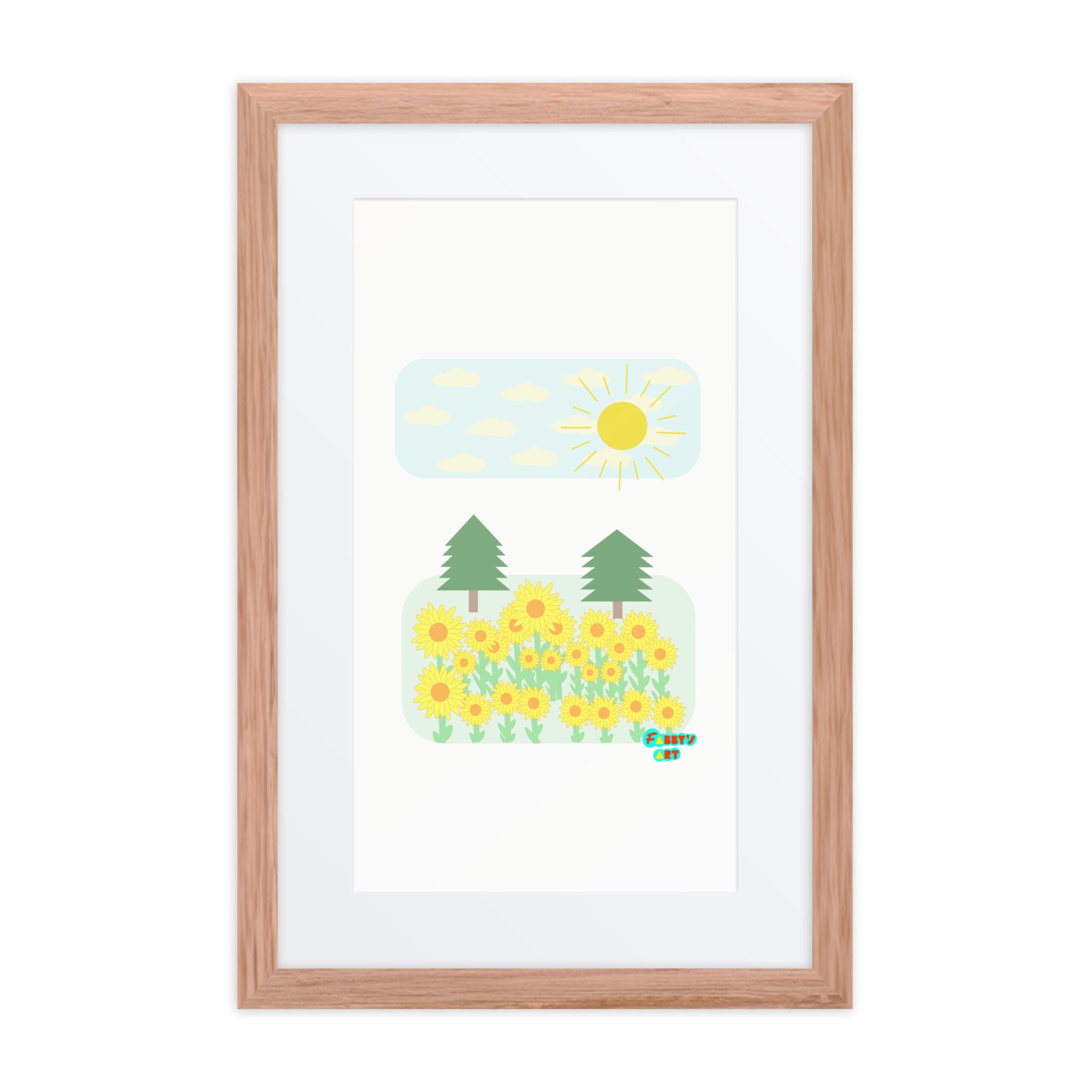 Peace day, Framed poster with Mat