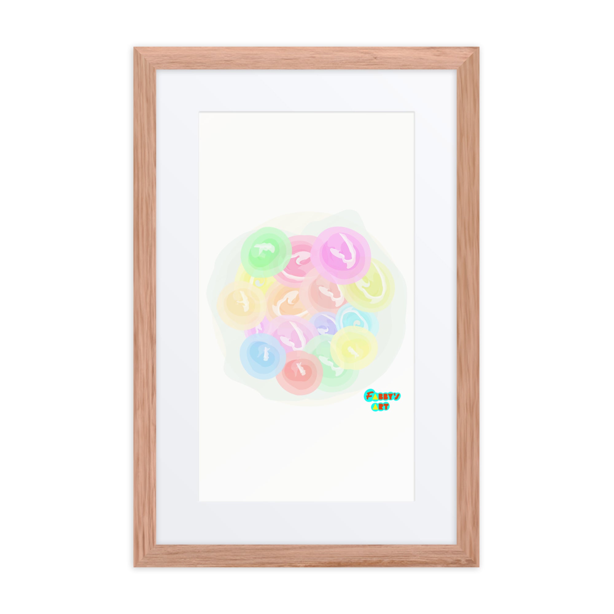 Bouquet of flowers, Framed poster with Mat