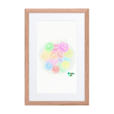 Bouquet of flowers, Framed poster with Mat