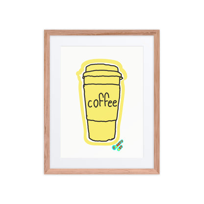 Coffee, Framed poster with Mat