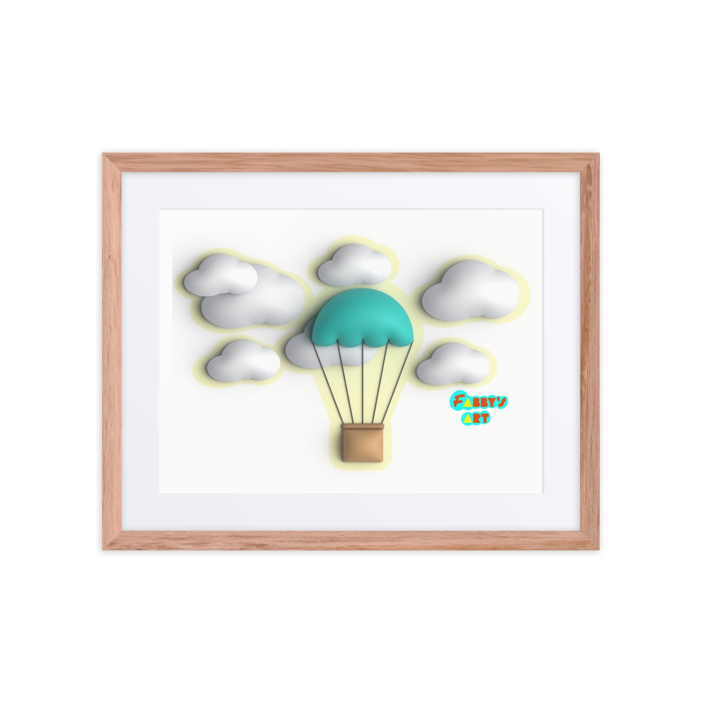 Air ballon, Framed poster with Mat