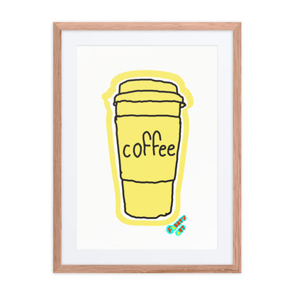 Coffee, Framed poster with Mat