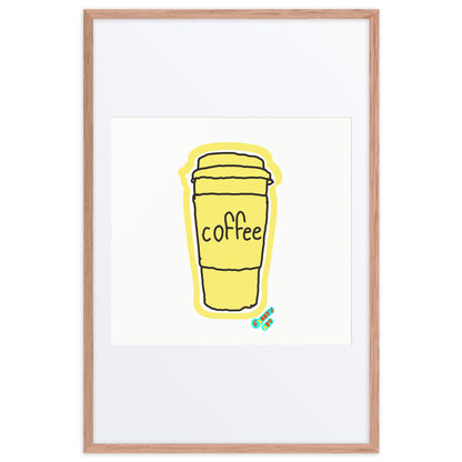 Coffee, Framed poster with Mat