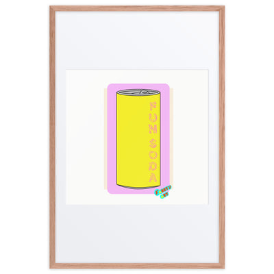 Fun soda 2D, Framed poster with Mat