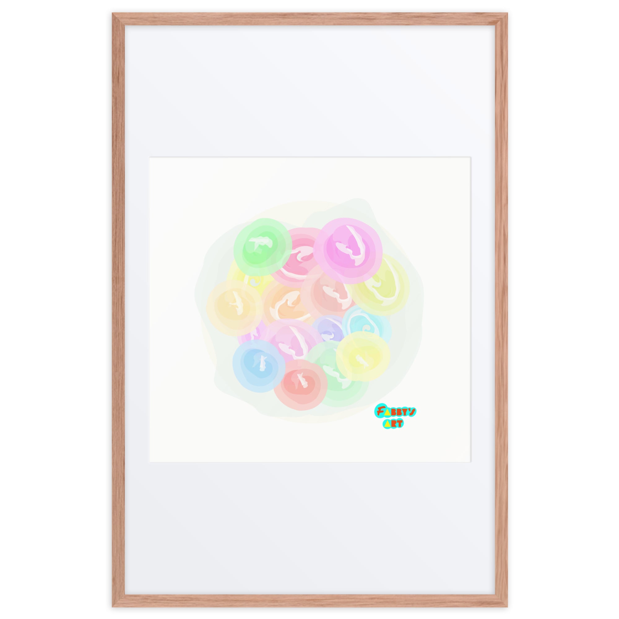 Bouquet of flowers, Framed poster with Mat