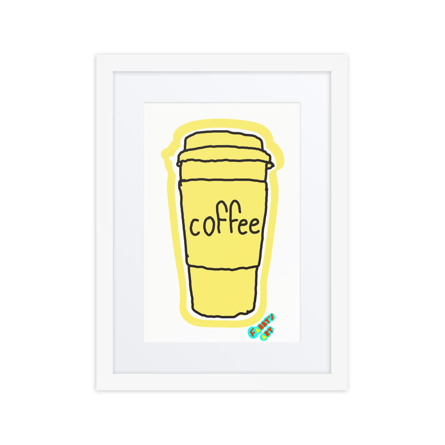 Coffee, Framed poster with Mat