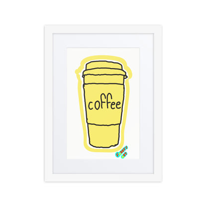 Coffee, Framed poster with Mat