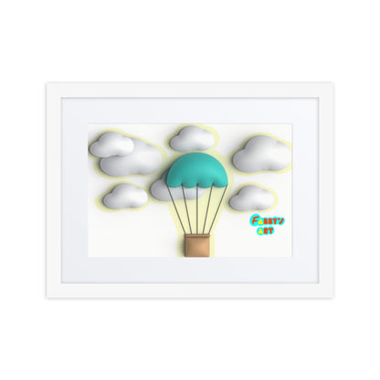 Air ballon, Framed poster with Mat