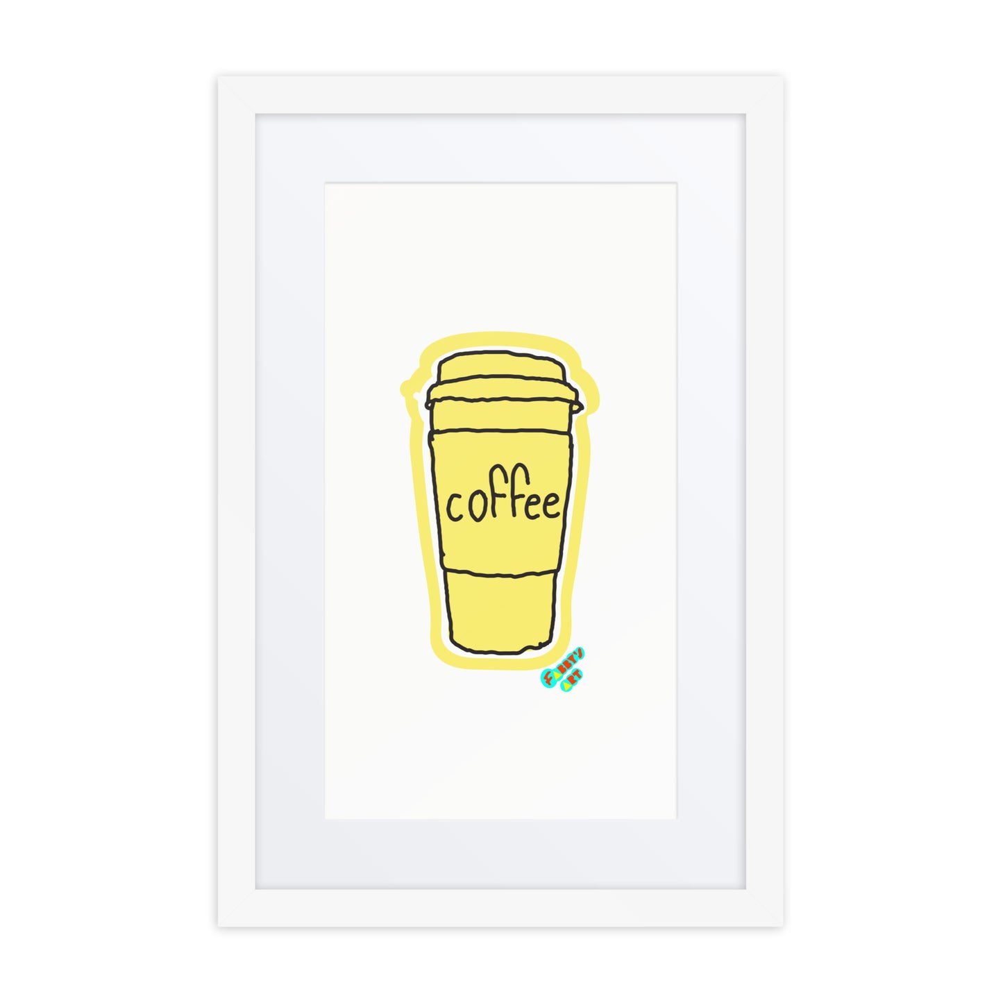 Coffee, Framed poster with Mat