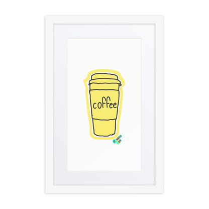 Coffee, Framed poster with Mat