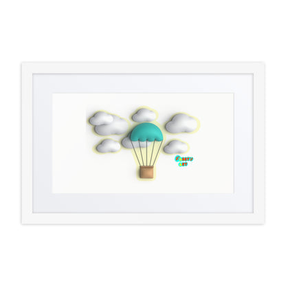 Air ballon, Framed poster with Mat