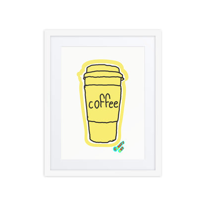 Coffee, Framed poster with Mat