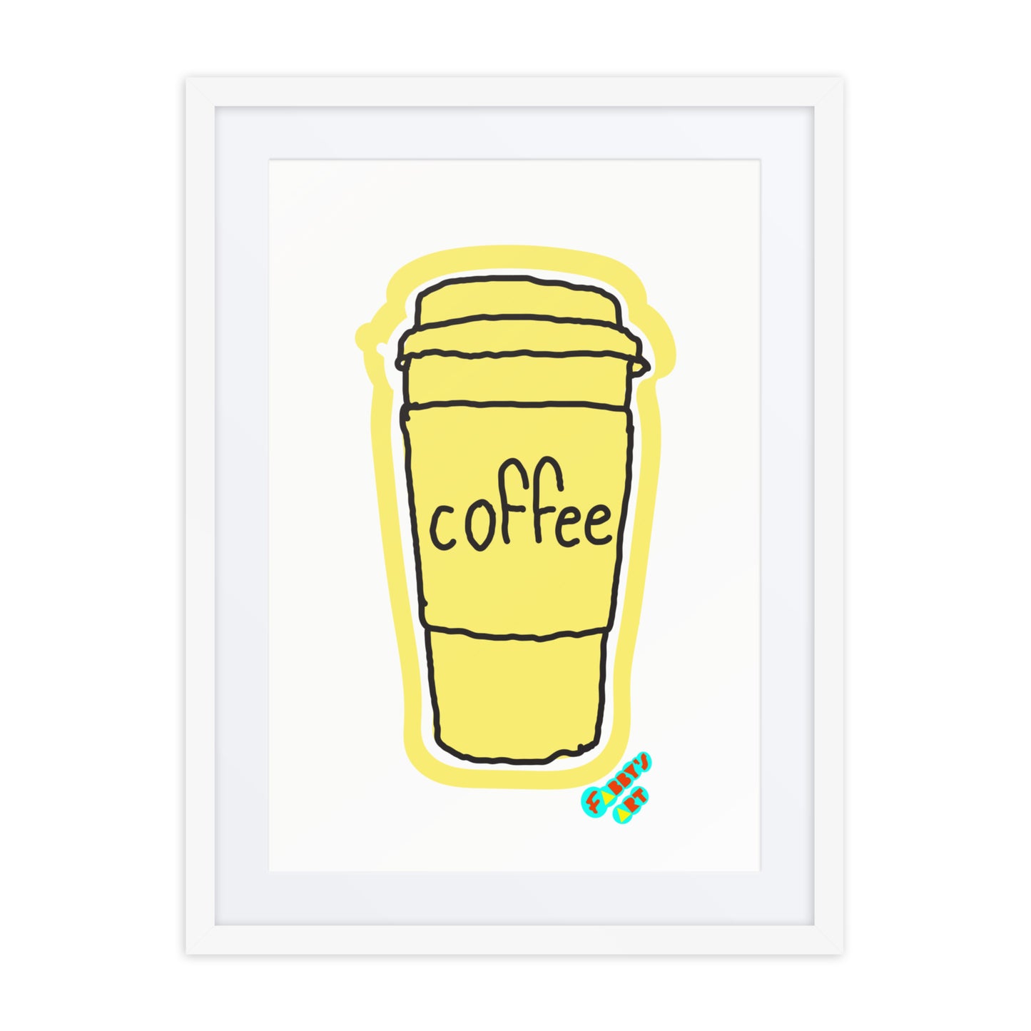 Coffee, Framed poster with Mat