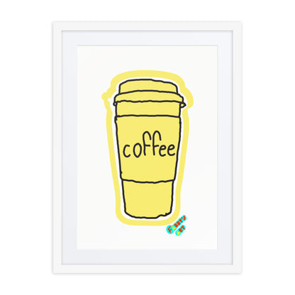 Coffee, Framed poster with Mat