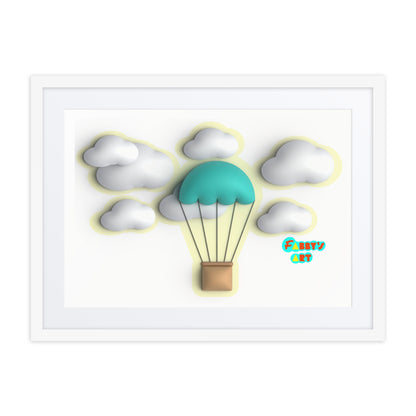 Air ballon, Framed poster with Mat