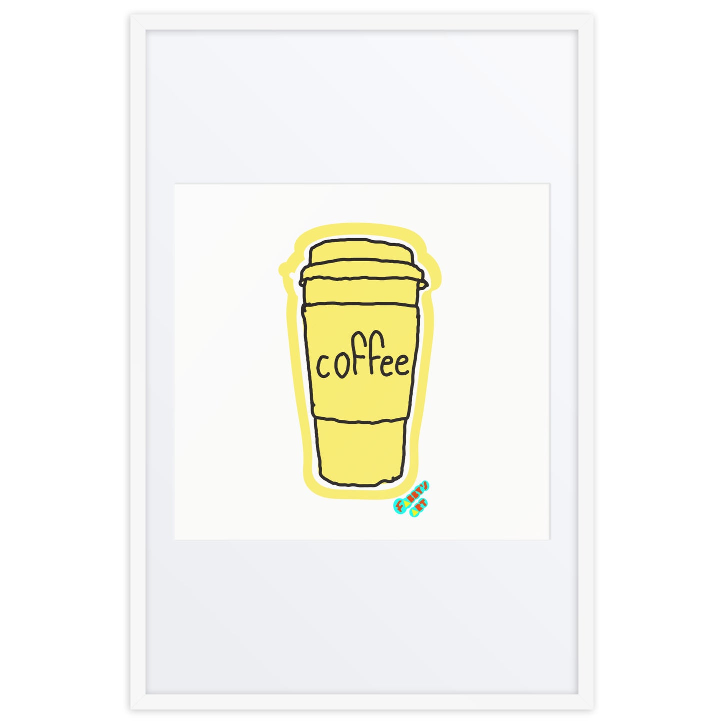 Coffee, Framed poster with Mat