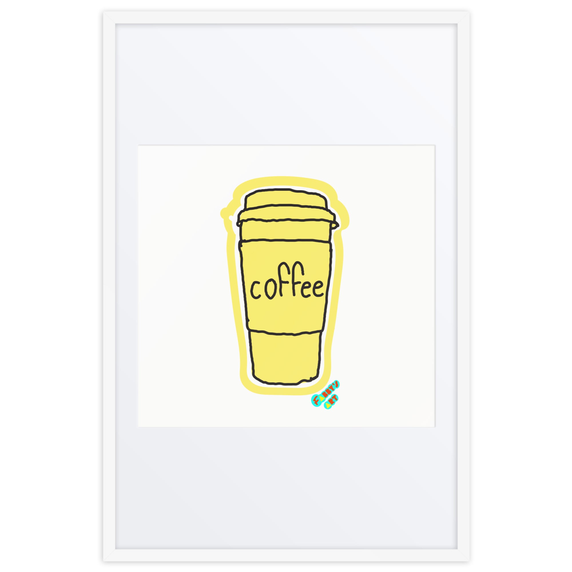 Coffee, Framed poster with Mat