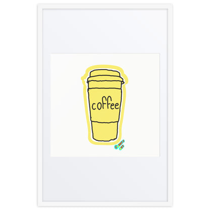 Coffee, Framed poster with Mat