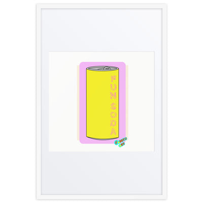 Fun soda 2D, Framed poster with Mat
