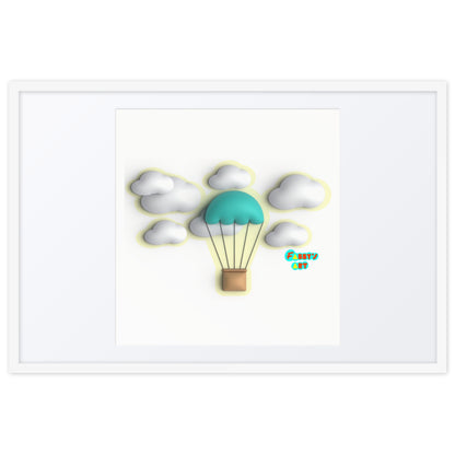 Air ballon, Framed poster with Mat