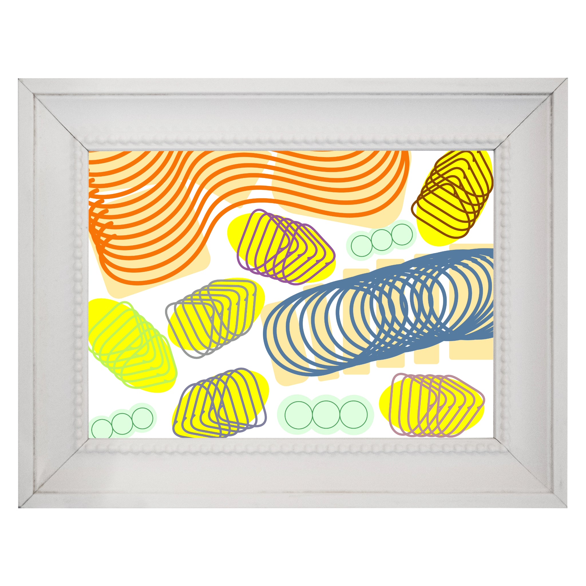 Spiral momentum (orange and colors), Poster